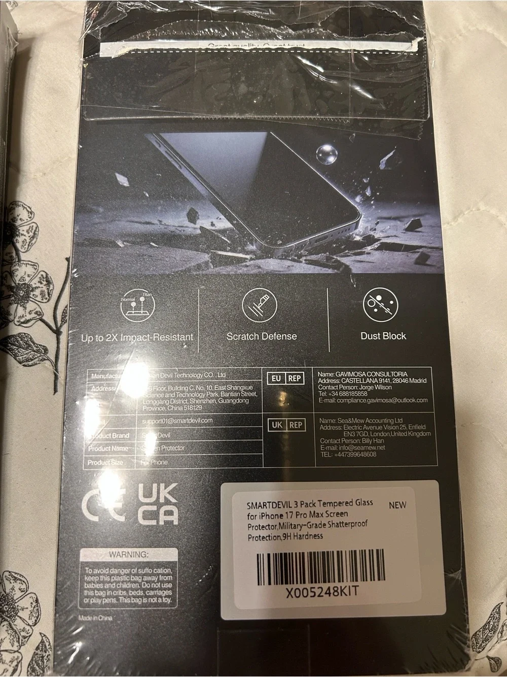 Smart devil tempered glass